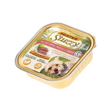 Mister Stuzzy Dog Umido Tacchino, Carote e Piselli 150gr