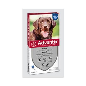 Advantix Spot On per Cani di Taglia Grande (25-40 kg)