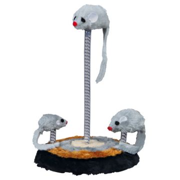 Famiglia di Topi in Peluche su Molla