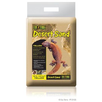 Exo Terra Desert Sand Yellow - Substrato per Terrario Desertico