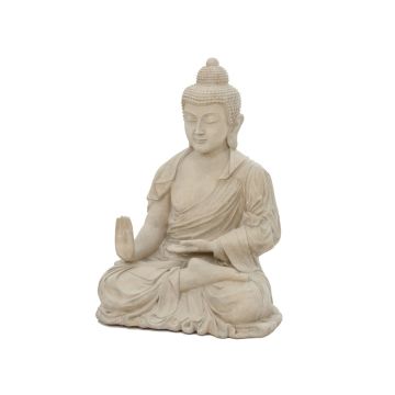 Statua Buddha Seduto Col. Sabbia