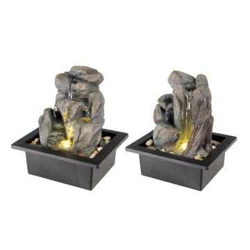 Cascata Rilassante Rocce con LED