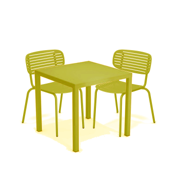 EMU -  Tavolo Nova giallo curry 80 x 80